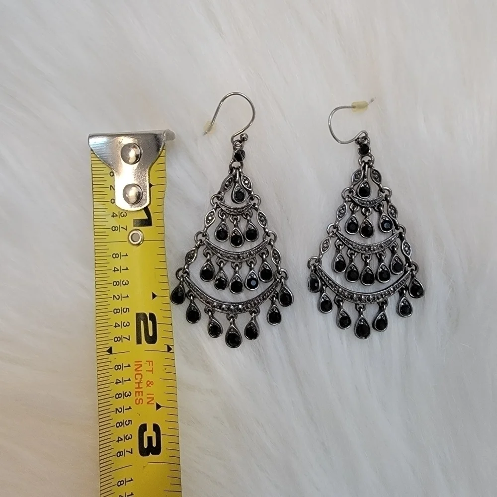 2/$20 Black Chandelier Earrings